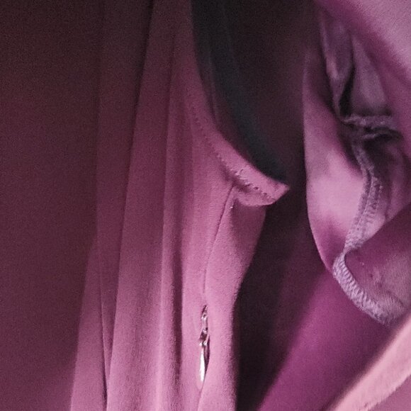 THE KOOPLES | Double layer dress burgundy red black buttons sz 40 - Picture 6 of 9